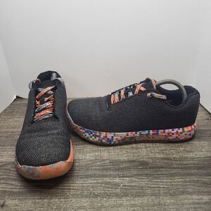 NOBULL Outwork Men's Sz 10 Black Heather Pixel Trainer CrossFit Gym Shoes